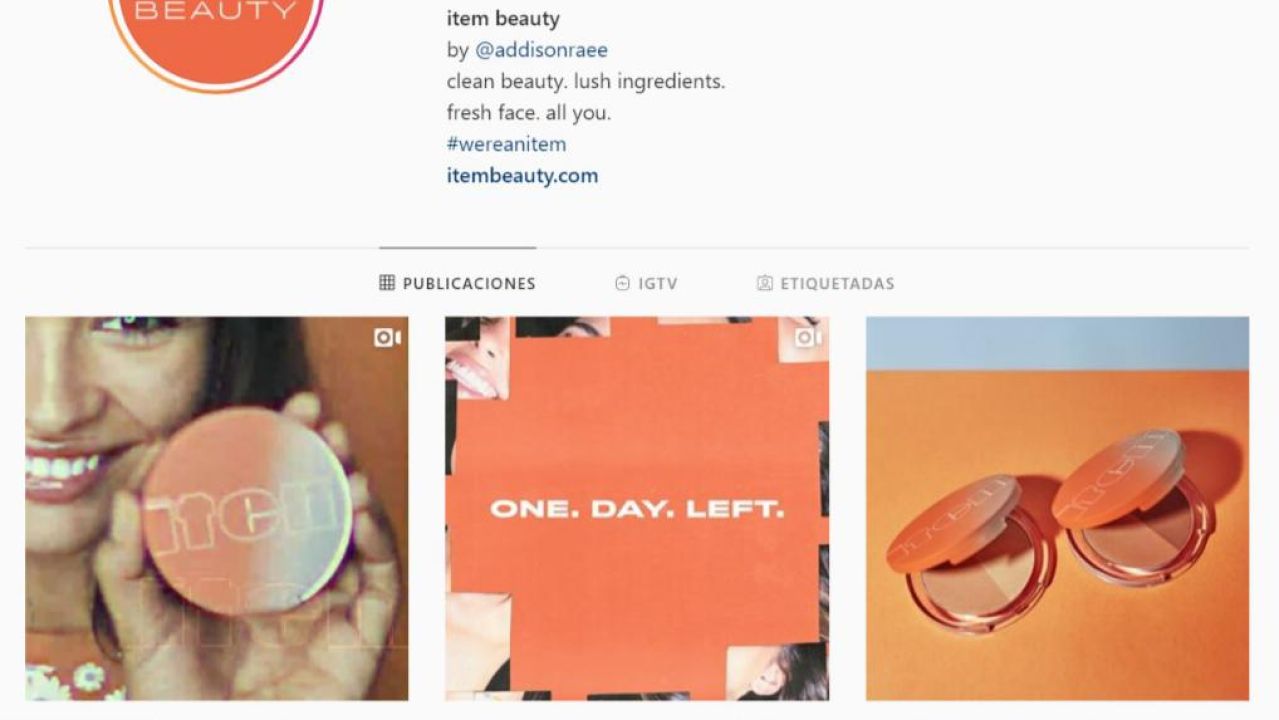 Addison Rae lanza 'Item Beauty', su propia marca de maquillaje vegano