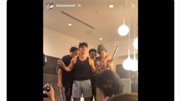 Bryce Hall en su fiesta de cumpleaños