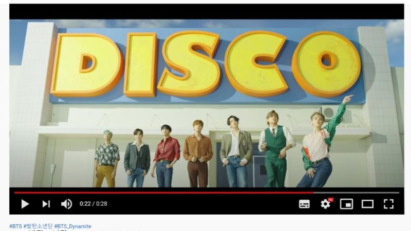 BTS estrena 'Dynamite' con un videoclip en homenaje a Michael Jackson y la música disco 