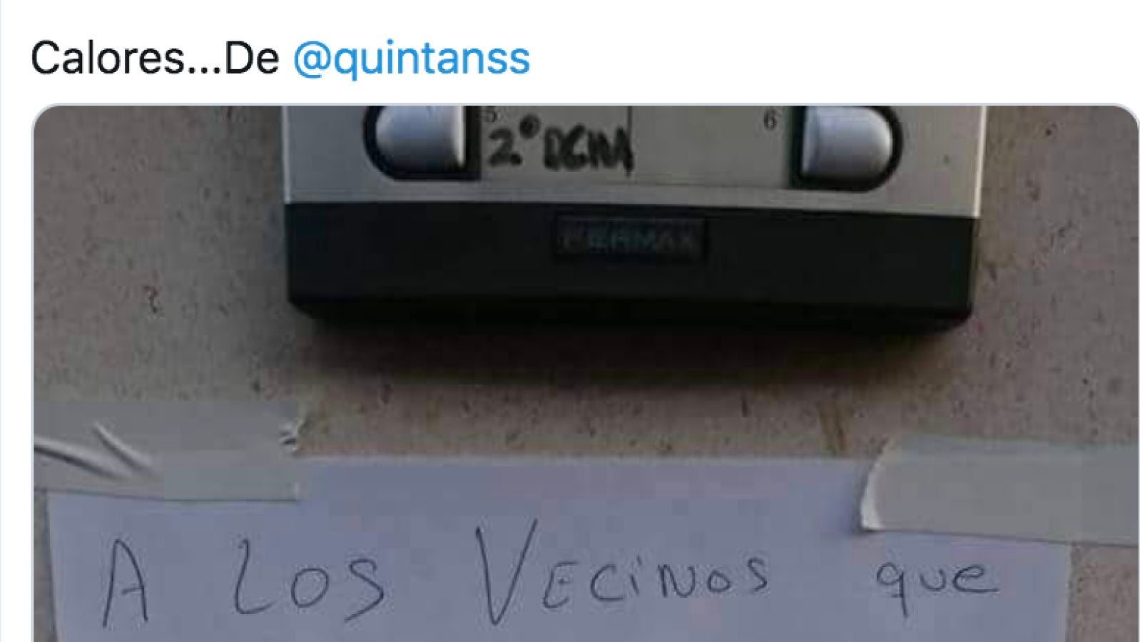 Este cartel dirigido a unos vecinos fogosos y la demoledora respuesta de estos están triunfando en Twitter