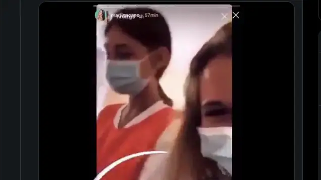 Un momento del vídeo de las enfermeras de Terrassa
