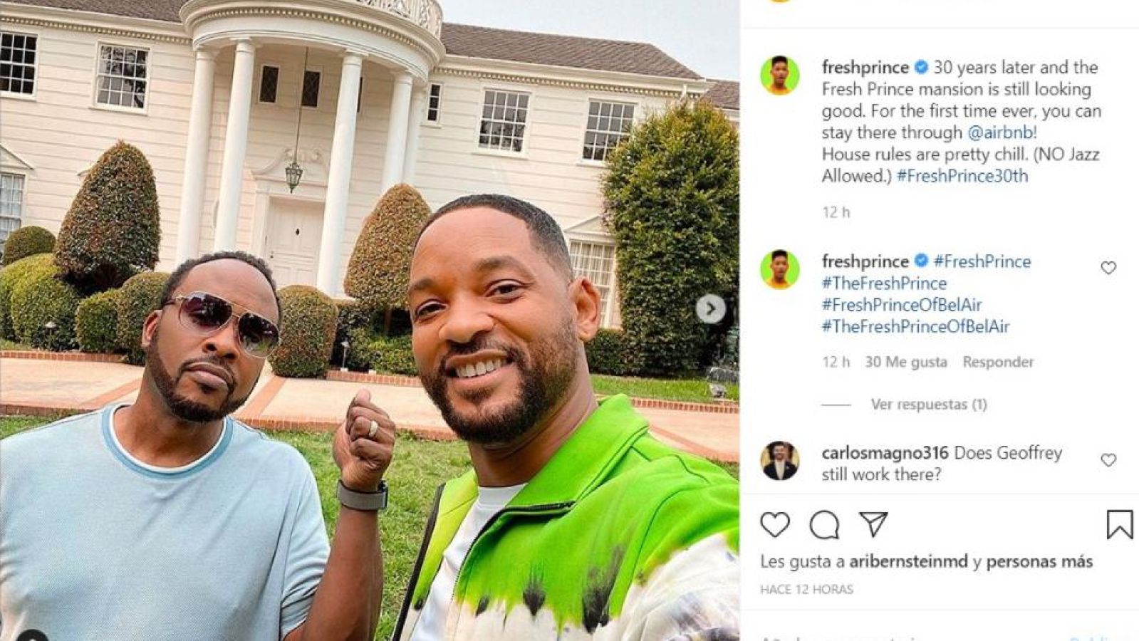 ¿Una noche en la mansión de 'El príncipe de Bel Air' por 25 euros? Sí, es posible 