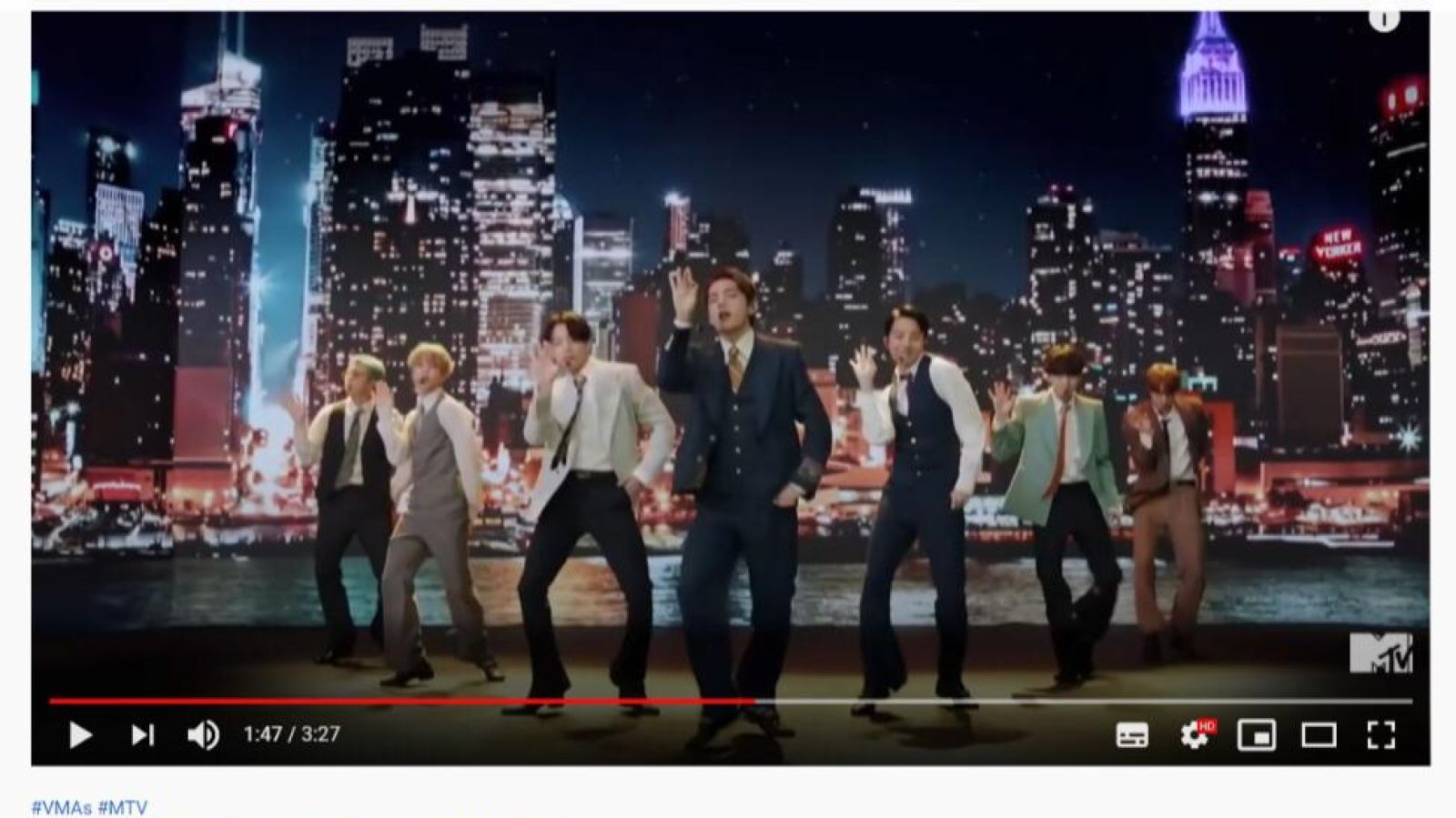 Así preparó BTS su actuación en los VMA's