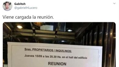 La inesperada orden del día de una reunión de vecinos