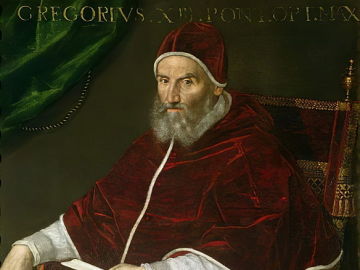 Retrato del Papa Gregorio XIII (Ugo Buoncompagni) (1502-85) de Lavinia Fontana