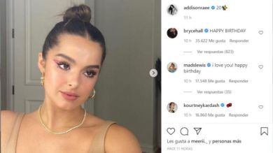 Addison Rae sufre las consecuencias de su amistad con Kourtney Kardashian 