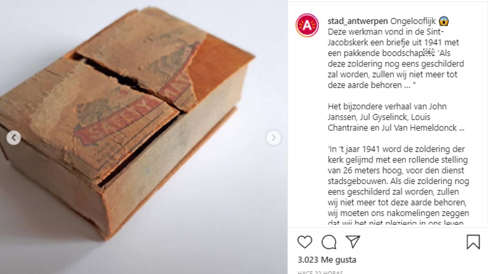 Instagram de @stad_antwerpen