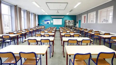 Imagen de archivo de una clase en Bélgica Imagen de archivo de una clase en Bélgica