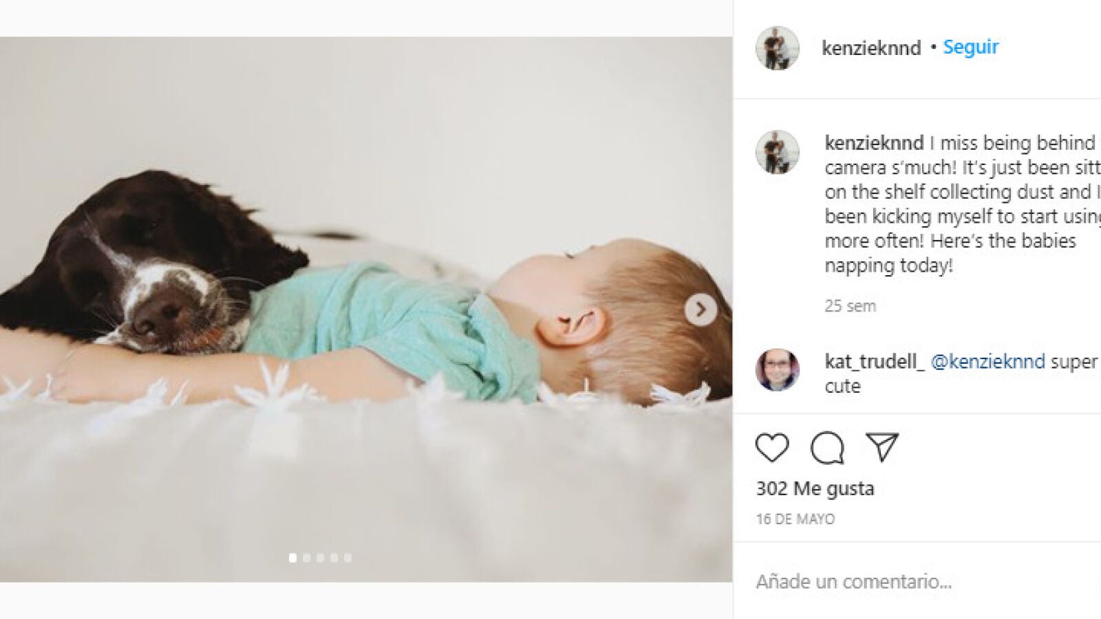 Las adorables fotos de un bebé y su perro durmiendo juntos que te derritarán