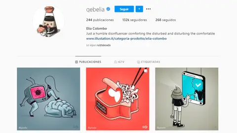 Instagram de @gebelia Instagram de @gebelia