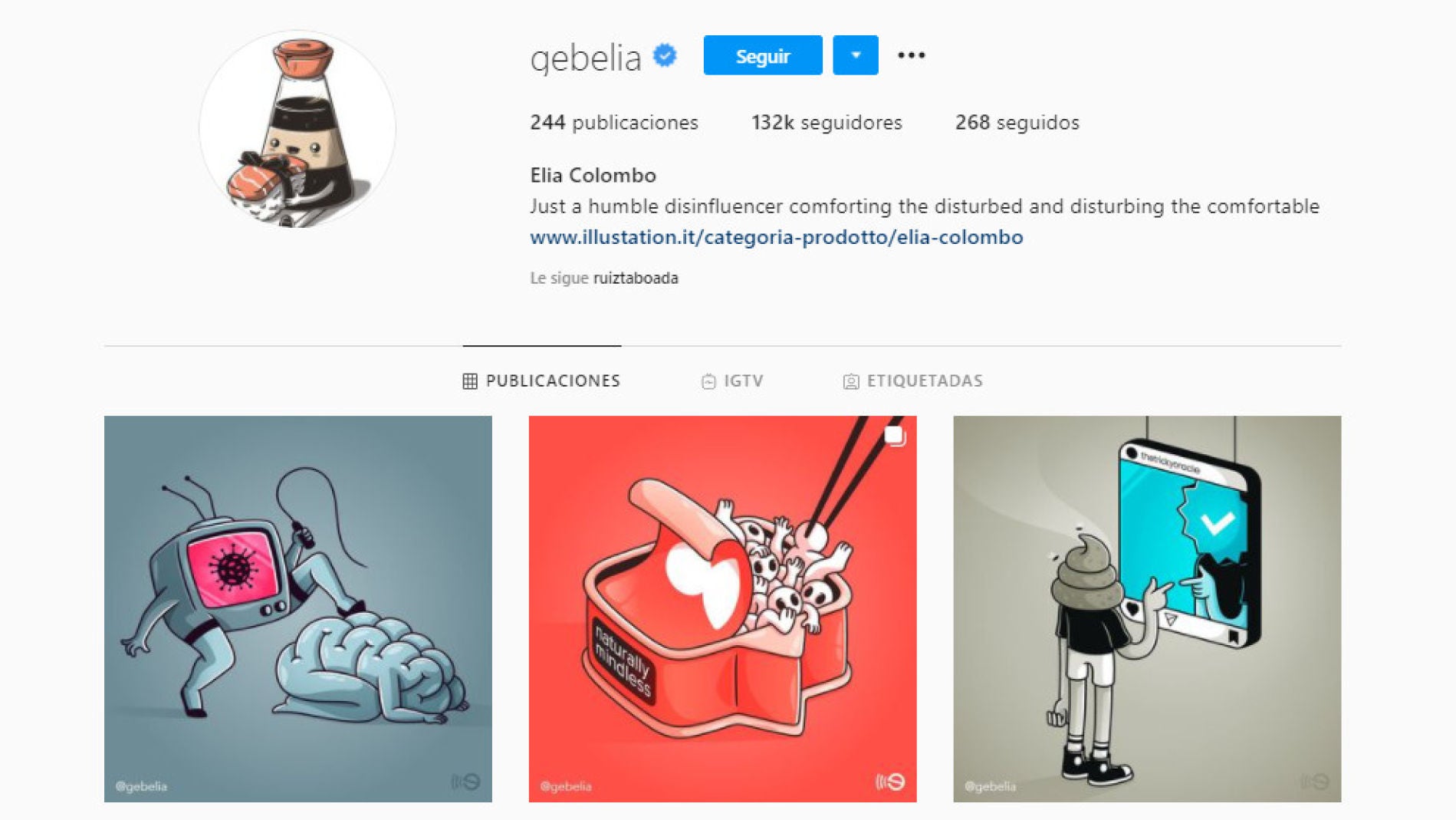 Instagram de @gebelia