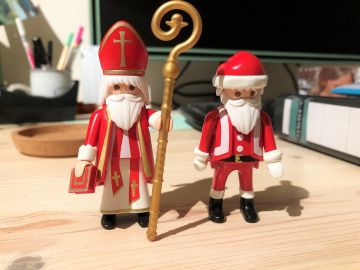 San Nicol&aacute;s y Pap&aacute; Noel