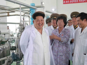 Kim Jong-Un en un laboratorio