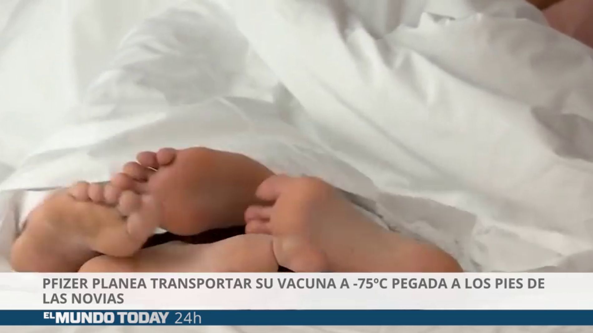 Pfizer planea transportar su vacuna a -75 &ordm;C pegada a los pies de las novias