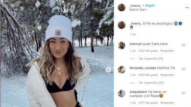 Marina Riverss defiende sus polémicas fotos posando en bikini en la nieve: 