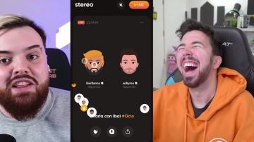 Ibai y Willyrex en un directo de Stereo