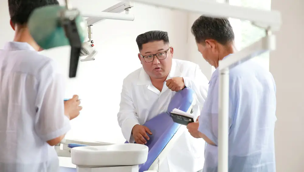 Kim Jong-Un en un hospital