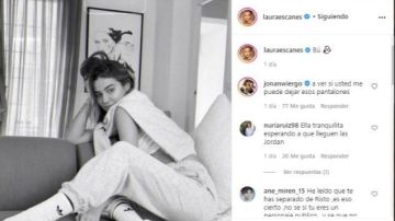 Laura Escanes con el chándal de Paula Gonu