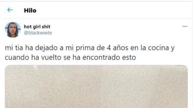 Dejó a su hija de 4 años en la cocina un segundo y cuándo volvió se encontró el mayor desastre imaginable