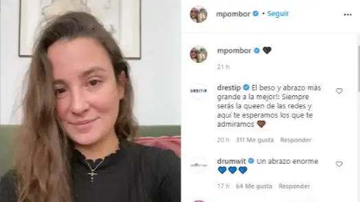Marta Pombo en el vídeo en el que anuncia su separación