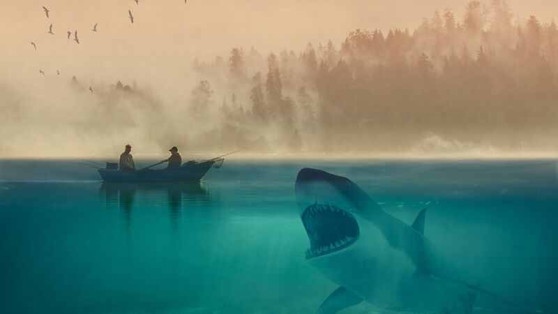¿Cuántos muertos por tiburones hay al año?