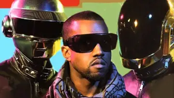 Kanye West y Daft Punk en la portada de 'Stronger' 