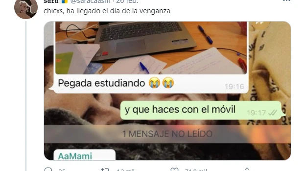 Tuit de @saracaasm Tuit de @saracaasm
