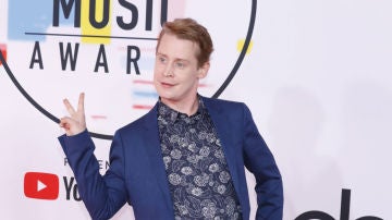 Macaulay Culkin en la presentación de una película
