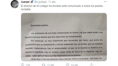 ¿Estás de acuerdo? La carta de un director de un instituto a los padres de sus alumnos genera un apasionado debate