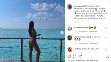 Paula Gonu en Maldivas