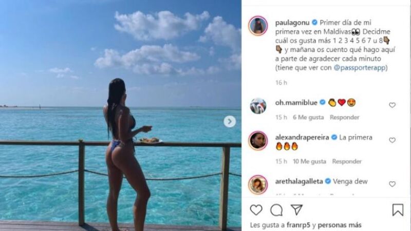 Paula Gonu viaja a Maldivas con Jonan Wiergo, Dulceida y Alba Paul Ferrer