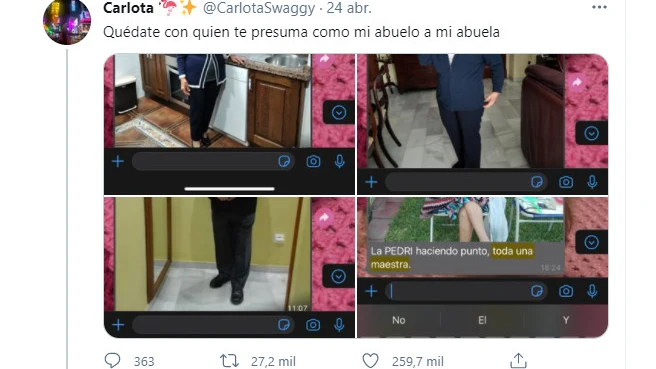 Tuit de @carlotaswaggy