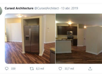 Cuenta de Twitter @cursedarchitect
