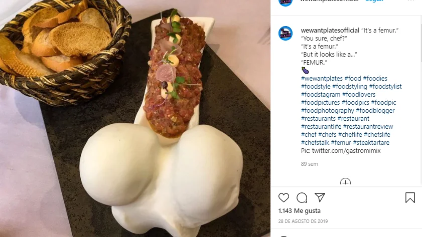 Instagram de @wewantplatesofficial