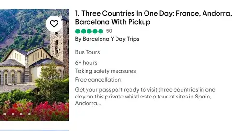 Pantallazo de una oferta de TripAdvisor Pantallazo de una oferta de TripAdvisor