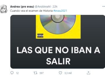 Tuit de selectividad de @anddreahl