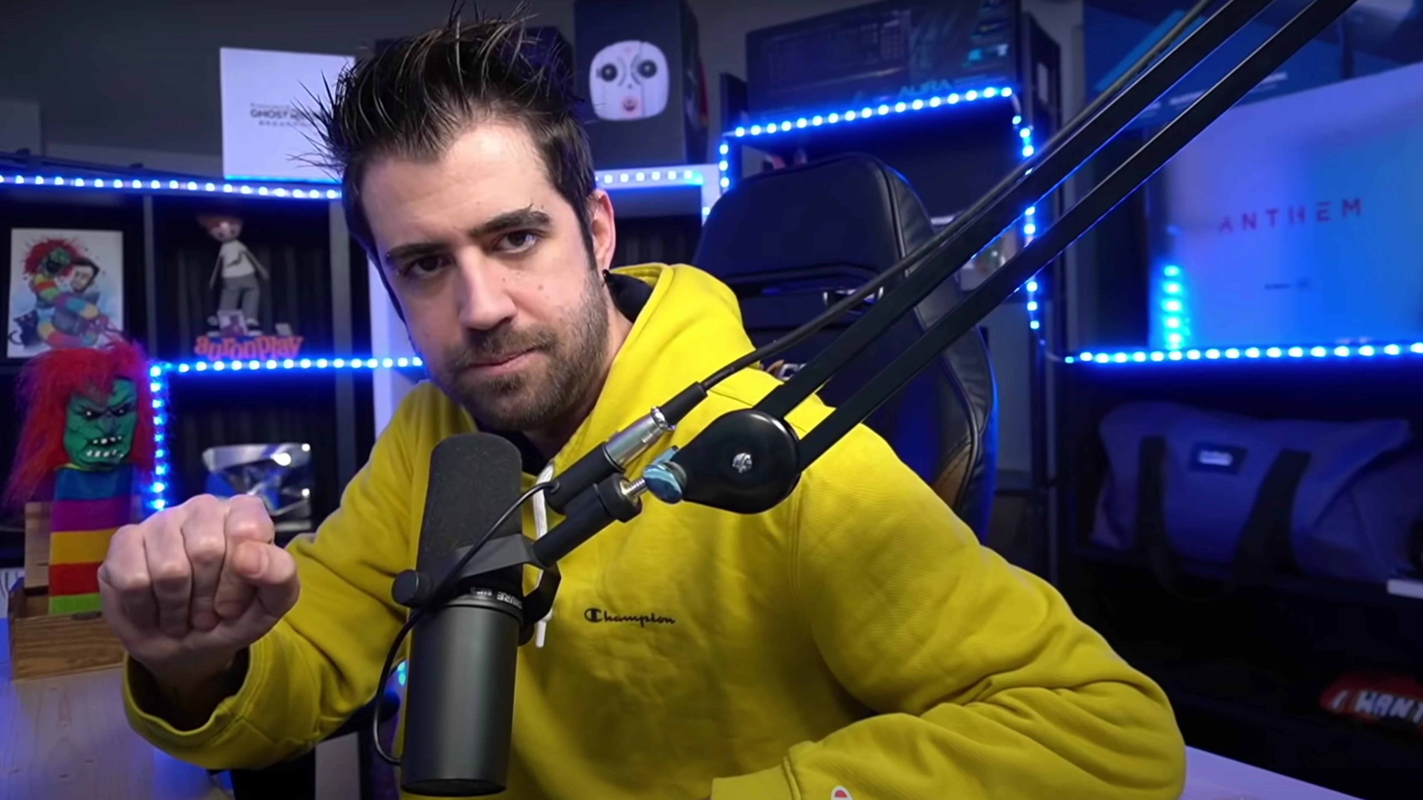 Auron en uno de sus directos 