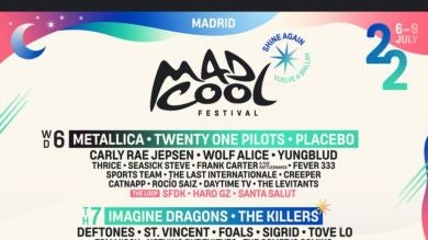 Mad Cool vuelve con fuerza anunciando un cartel estelar para 2022 con Metallica, Muse y The Killers