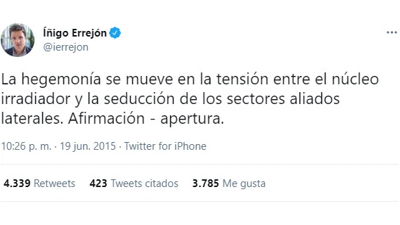 Tuit de @ierrejon