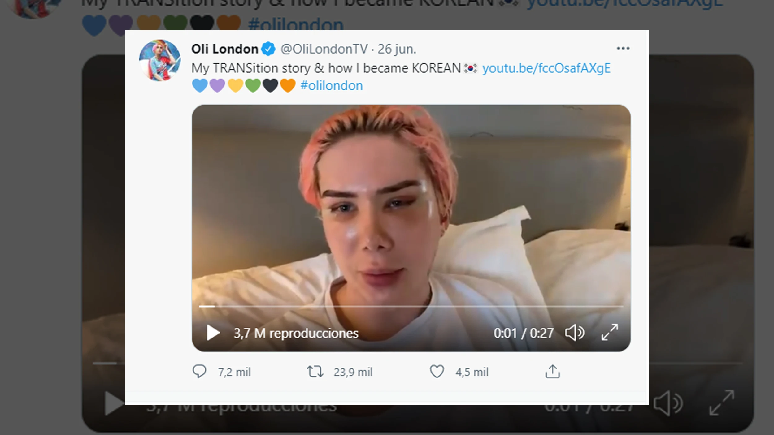 Un youtuber se hace viral por su afirmación: "Soy transracial" Un youtuber se hace viral por su afirmación: "Soy transracial"