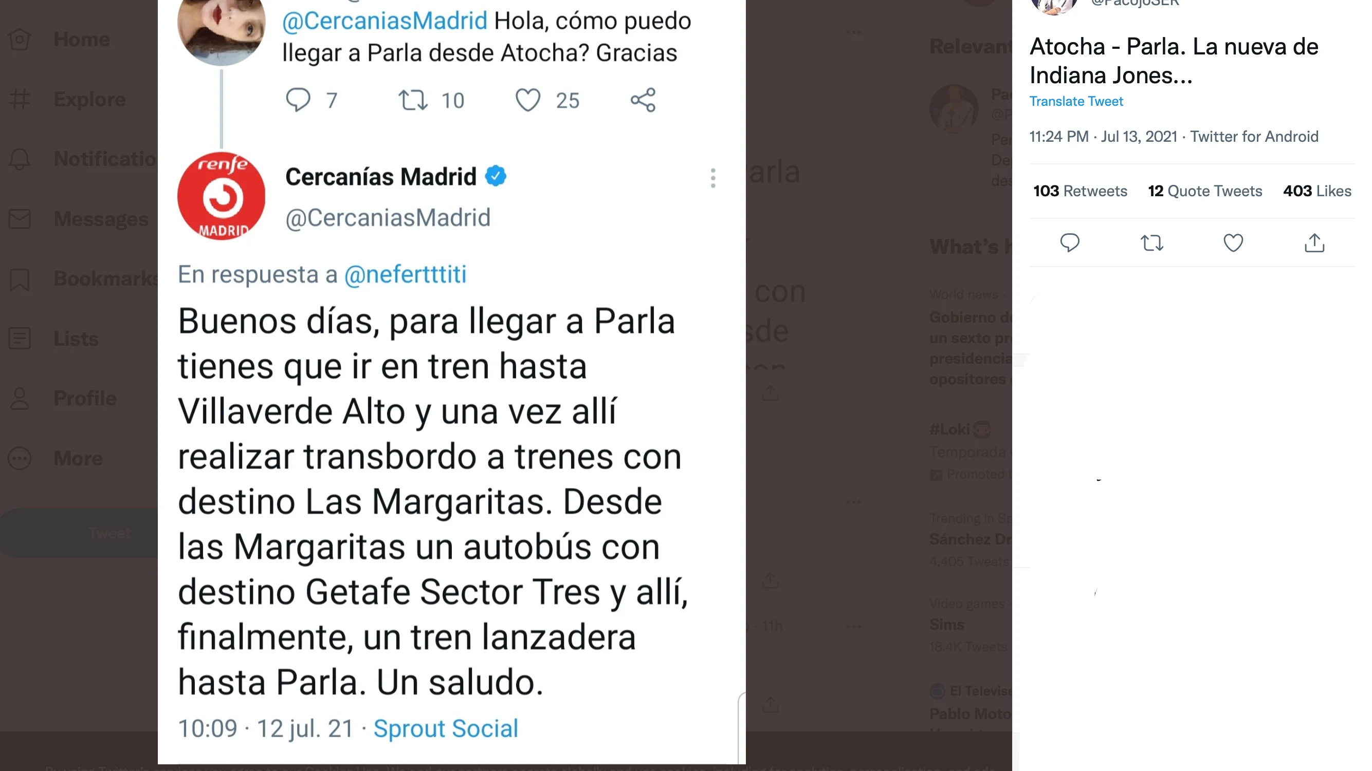 Cercanias Madrid [twitter]