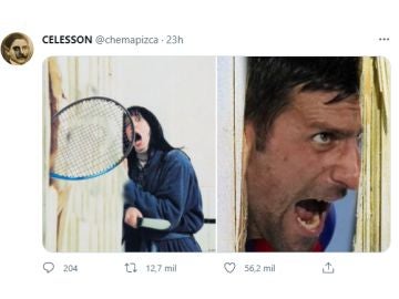Los mejores memes del tremendo cabreo de Djokovic