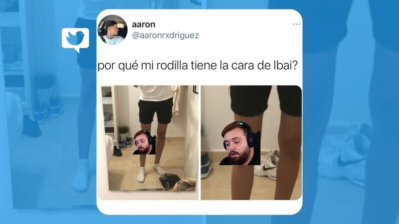 La rodilla con la cara de Ibai que estremece a Twitter