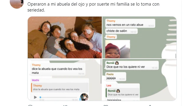 Operan a su abuela del ojo