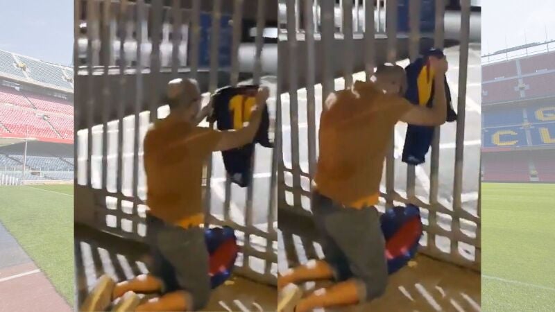 El culé que despide a Messi a gritos en el Camp Nou y otras reacciones para enmarcar