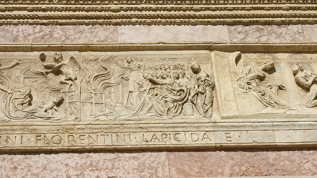 Bernardino de Siena organizando la hoguera de las vanidades