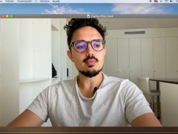 Carlos Ríos, en un vídeo de su canal