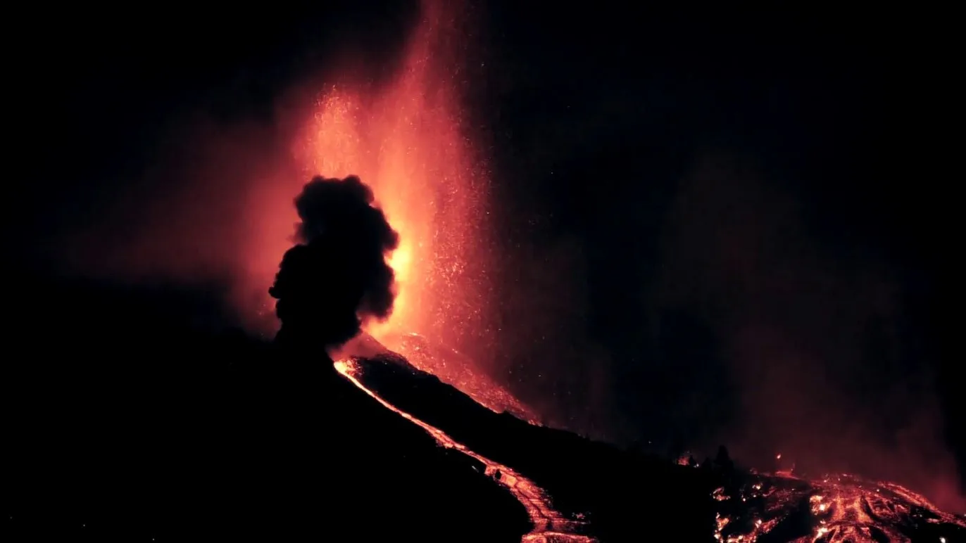 Volcán en La Palma. Volcán en La Palma.