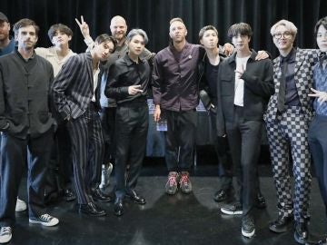 Coldplay y BTS se encontraron en Nueva York