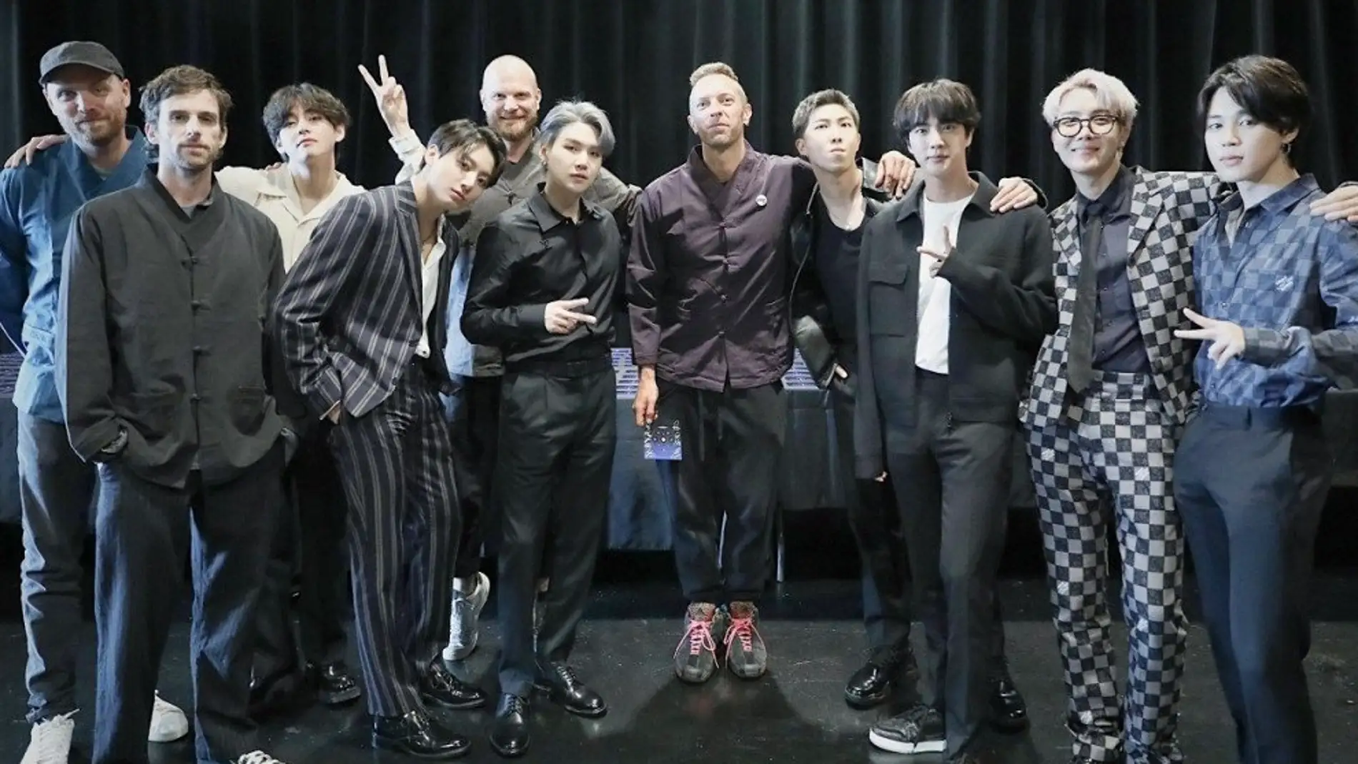 Coldplay y BTS se encontraron en Nueva York